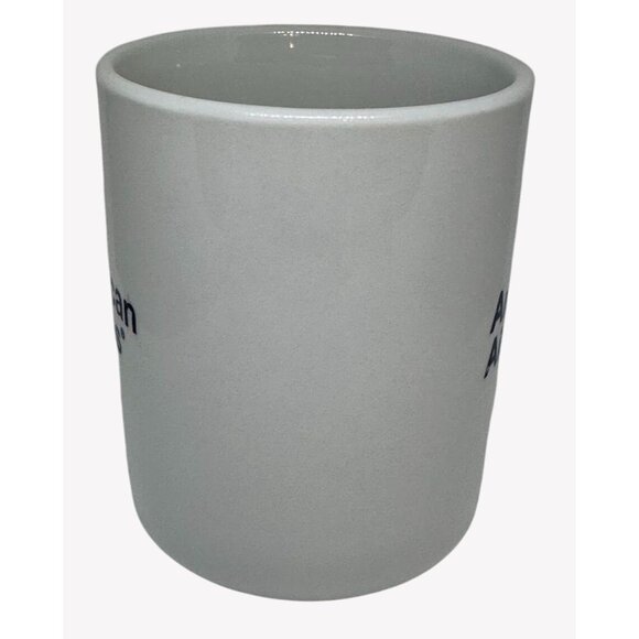 Vintage American Airlines Blue Logo White Ceramic Coffee Mug Cup Collectible - Picture 4 of 8